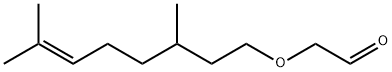 (3,7-二甲基-6-辛烯基)氧基乙醛 结构式
