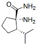 Cyclopentanecarboxamide, 1-amino-2-(1-methylethyl)-, (1S,2S)- (9CI) 结构式