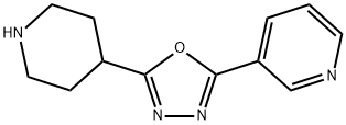 3-(5-Piperidin-4-yl-[1,3,4]oxadiazol-2-yl)-pyridine 结构式