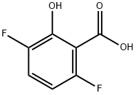 3,6-二氟-2-羟基苯甲酸 结构式