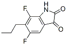 1H-Indole-2,3-dione, 5,7-difluoro-6-propyl- (9CI) 结构式