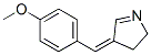 2H-Pyrrole,3,4-dihydro-4-[(4-methoxyphenyl)methylene]-,(4E)-(9CI) 结构式