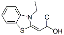 Acetic acid, (3-ethyl-2(3H)-benzothiazolylidene)- (9CI) 结构式