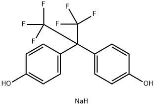 4,4'-[2,2,2-三氟代-1-(三氟代甲基)亚乙基]二苯酚二钠盐 结构式