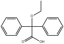 2-乙氧基-2,2-二苯乙酸 结构式