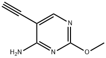 5-乙炔基-2-甲氧基嘧啶-4-胺 结构式