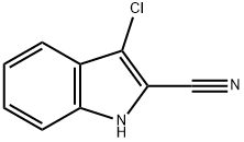 3-氯-1H-吲哚-2-甲腈 结构式