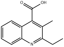 2-乙基-3-甲基-喹啉-4-羧酸 结构式