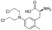 2-methyl-5-bis(beta-chloroethyl)aminophenylalanine 结构式