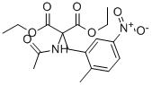 DIETHYL 2-(ACETAMINDO)-2-(2-METHYL-5-NITROBENZYL)MALONATE 结构式