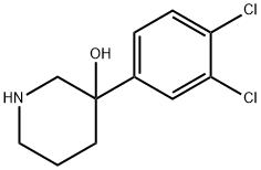 3-(3,4-DICHLOROPHENYL)-3-PIPERIDINOL 结构式