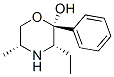 2-Morpholinol,3-ethyl-5-methyl-2-phenyl-,(2alpha,3alpha,5alpha)-(9CI) 结构式