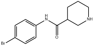 N-(4-溴苯基)哌啶-3-甲酰胺 结构式