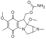 (1aS,8R,8aR,8bS)-8-[[(Aminocarbonyl)oxy]methyl]-1,1a,2,8,8a,8b-hexahydro-6,8a-dimethoxy-1,5-dimethylazirino[2',3':3,4]pyrrolo[1,2-a]indole-4,7-dione 结构式