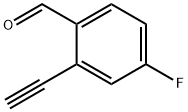 2-乙炔基-4-氟苯甲醛 结构式
