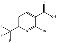 2-溴-6-三氟甲基烟酸 结构式