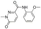 3-Pyridazinecarboxamide,1,6-dihydro-N-(2-methoxyphenyl)-1-methyl-6-oxo- 结构式