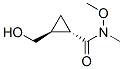 Cyclopropanecarboxamide, 2-(hydroxymethyl)-N-methoxy-N-methyl-, (1S,2S)- (9CI) 结构式