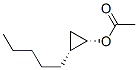 Cyclopropanol, 2-pentyl-, acetate, (1S,2R)- (9CI) 结构式