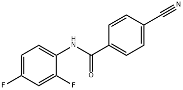 Benzamide, 4-cyano-N-(2,4-difluorophenyl)- (9CI) 结构式