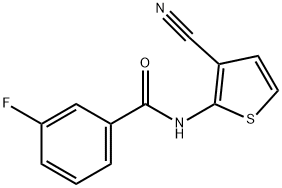 Benzamide, N-(3-cyano-2-thienyl)-3-fluoro- (9CI) 结构式