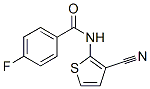 Benzamide, N-(3-cyano-2-thienyl)-4-fluoro- (9CI) 结构式