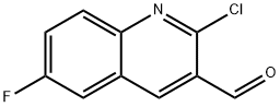2-氯-6-氟喹啉-3-甲醛 结构式