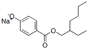 sodium 2-ethylhexyl 4-oxidobenzoate 结构式