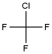 Chlorotrifluoromethane 结构式