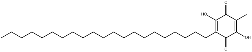 2-Henicosyl-3,6-dihydroxy-5-methyl-2,5-cyclohexadiene-1,4-dione 结构式