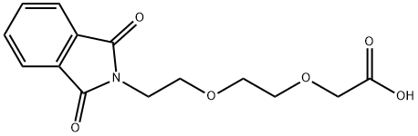 2-[2-(2-酞酰亚氨基乙氧基)乙氧基]乙酸 结构式