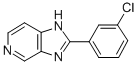 2-(3-Chlorophenyl)-1H-imidazo(4,5-c)pyridine 结构式