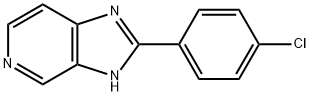 2-(4-Chlorophenyl)-1H-imidazo(4,5-c)pyridine 结构式