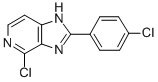 4-Chloro-2-(4-chlorophenyl)-imidazo(4,5-c)pyridine 结构式