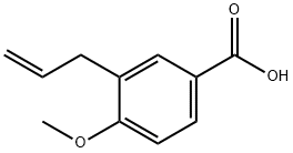 3-烯丙基-4-甲氧基苯甲酸 结构式