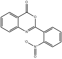 2-(2-硝基苯基)-4H-3,1-苯并噁嗪-4-酮 结构式