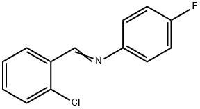 N-(2-氯苯亚甲基)-4-氟苯胺 结构式