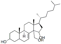 14-hydroxymethylcholest-7-ene-3,15-diol 结构式