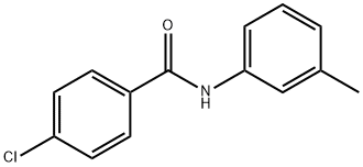 4-氯-N-(3-甲基苯基)苯甲酰胺 结构式
