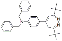 N-[4-[3,7-bis(tert-butyl)-(4H)-1,2-diazepin-5-yl]phenyl]dibenzylamine 结构式