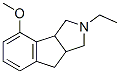 Indeno[1,2-c]pyrrole, 2-ethyl-1,2,3,3a,8,8a-hexahydro-4-methoxy- (9CI) 结构式