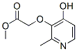 Acetic acid, [(4-hydroxy-2-methyl-3-pyridinyl)oxy]-, methyl ester (9CI) 结构式