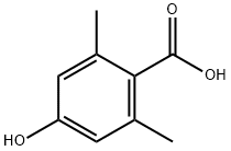 4-羟基-2,6-二甲基苯甲酸 结构式