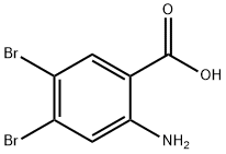 4,5-二溴鄰胺苯甲酸 结构式