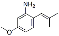 Benzenamine, 5-methoxy-2-(2-methyl-1-propenyl)- (9CI) 结构式