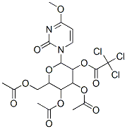 [4,5-diacetyloxy-6-(acetyloxymethyl)-2-(4-methoxy-2-oxo-pyrimidin-1-yl )oxan-3-yl] 2,2,2-trichloroacetate 结构式