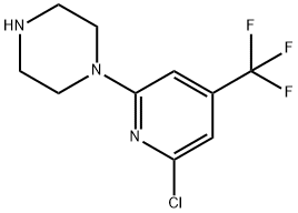 1'-(6-Chloro-4-(trifluoromethyl)pyridin-2-yl)-piperazine 结构式