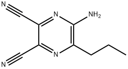 2,3-Pyrazinedicarbonitrile,5-amino-6-propyl-(9CI) 结构式