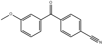 4-(3-甲氧基苯甲酰基)苯甲腈 结构式