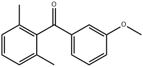 (2,6-二甲基苯基)(3-甲氧基苯基)甲酮 结构式